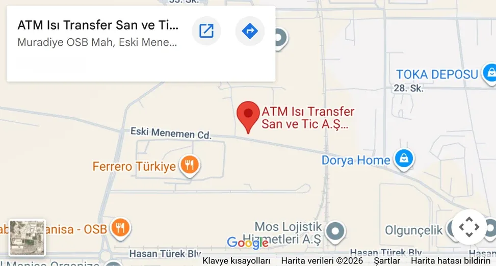 Manisa showroom konumu harita önizlemesi